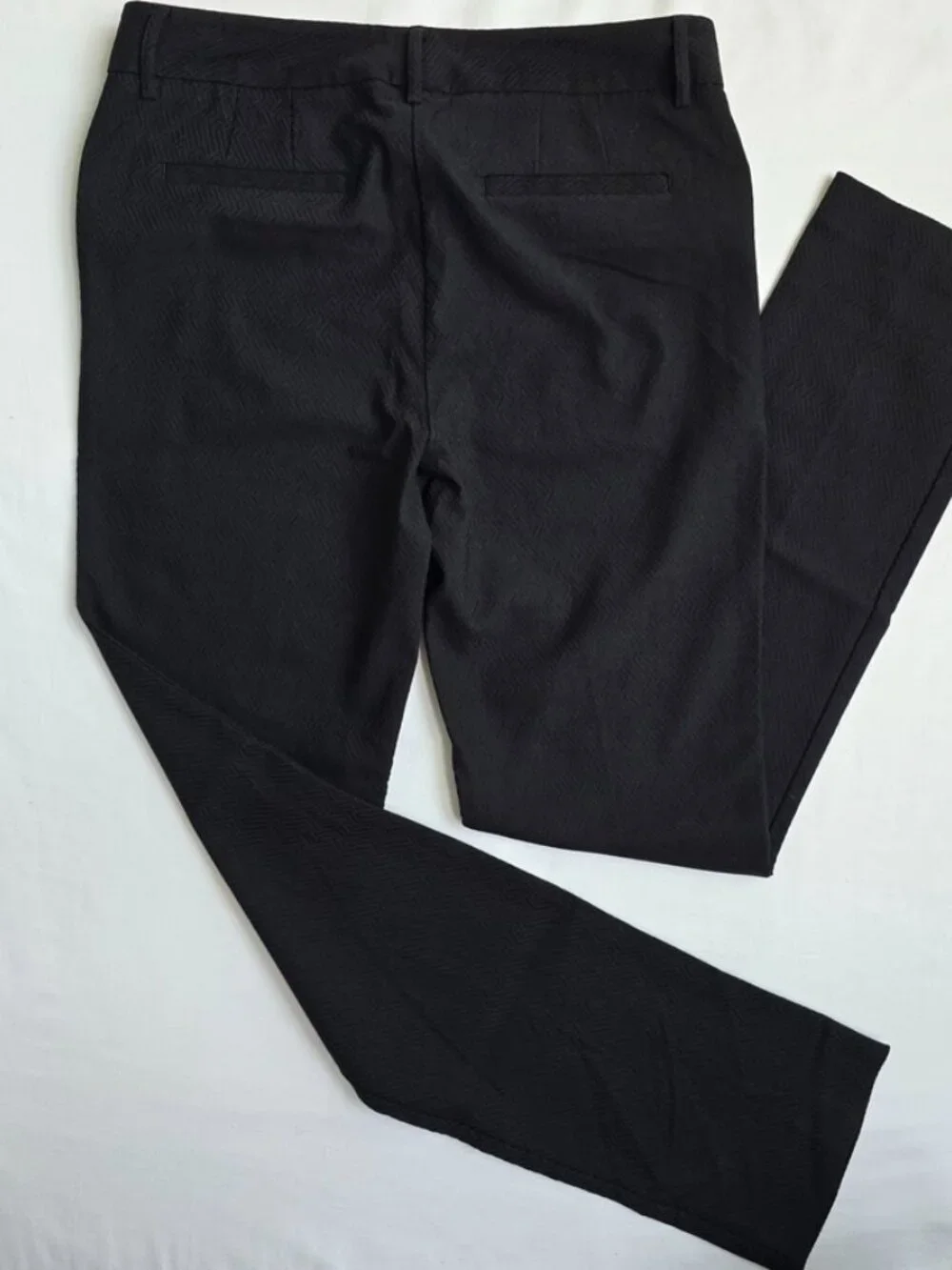 Mario Serrani Italy Cropped Ankle Dress Pants Stretch Comfort Slim Fit 6 Black